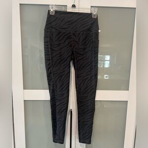 RBX animal black strip leggings size S/P